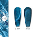 Miniatyrbild 1 av 6: AS 15ml Magnetisk Katt Gel Nagellack Cat Eye Glitter Effekt Semi Permanent 36 Färger Soak Off UV Gel Lack Manikyr Nagelkonst YRM 19