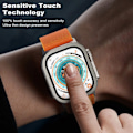 Miniatyrbild 5 av 6: Härdat Glas för Apple Watch Ultra 49mm Skärmskydd Anti-Repor HD Full Film Metallram iWatch Ultra 49 mm Tillbehör gold 49MM Ultra