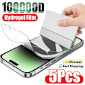 Miniatyrbild 1 av 6: 5 st Full Cover Hydrogel Film för iPhone 13 12 11 14 15 Pro Max Skärmskydd för iPhone 16 PRO XR XS MAX 7 8 Plus Inte Glas For iPhone 15 Pro 5Pcs Hydrogel Film