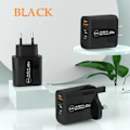 Miniatyrbild 5 av 6: PD 65W Högpresterande USB-laddare Super snabb omvandlingsbar laddare Adapter för iPhone 15 14 13 12 Pro Huawei Xiaomi Samsung Pixel oppo EU White