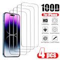 Miniatyrbild 1 av 6: 4 st Härdat Glas för iPhone 14 Pro Max 14 Plus 14Pro Skärmskydd för iPhone 13 16 15 12 11 Pro Max 12Mini 13 Mini Glas For iPhone 14Pro Max 4PCS Tempered Glass