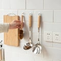 Miniatyrbild 5 av 7: 80 ST Transparenta väggmonterade krokar Självhäftande dörr- och väggkrokar Kraftiga ställ Organizer för badrum Horn hook 30PCS