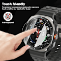 Miniatyrbild 4 av 6: Härdat Glas för Samsung Galaxy Watch 7 40mm 44mm/FE 40mm HD Skärmskydd för Galaxy Watch 7 Ultra 47mm Tillbehör Skydd 3PCS Galaxy Watch 7 40mm