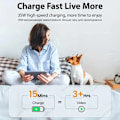 Miniatyrbild 5 av 6: 35W PD Snabbladdning För iPhone 15 14 13 12 11 Pro Max Plus X XR XS Max Magnetisk Trådlös Laddare Snabbladdning USB ny Kabel EU For iPhone 8-14