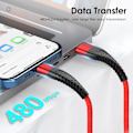 Miniatyrbild 4 av 6: Snabb USB-kabel för iPhone 13 14 12 11 Pro XS Max 5 6 7 8 Plus SE iPad Origin 3M Sladd Mobiltelefon Sladd Data Laddare Kabel Blue 1m