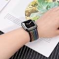 Miniatyrbild 4 av 6: Strap För Apple Watch Band 44Mm 40Mm 45Mm 41Mm 49Mm 42Mm 38Mm 45 Mm Nylon Armband 8 7 Se 6 5 4 3 Ultra 2 Bander 76 Dark sea blue 42mm-44mm-45mm-49mm