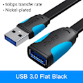 Miniatyrbild 1 av 6: Vention USB 3.0 Förlängningskabel Hane till Hona Förlängningskabel Snabb USB 3.0 Kabel Förlängd för laptop PC USB 2.0 Förlängning USB 3.0 Black A13 2m