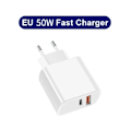 Miniatyrbild 1 av 6: PD 50W Supersnabb Laddare För Samsung Galaxy S22 S23 S20 Ultra A53 A54 8S C Till Kabel Snabbladdning Telefontillbehör EU White