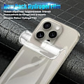 Miniatyrbild 2 av 6: 3 st Hydrogel Film för iPhone 16 15 14 13 12 11 Pro Max Mini Mjukt Skärmskydd 8 Plus Baksida Film Ej Glas Telefontillbehör For iPhone 14 Pro 3 Pieces