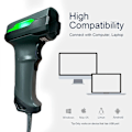 Miniatyrbild 5 av 6: Trådbunden 2D QR-streckkodsläsare med stativ Handhållen USB-streckkodsläsare Datamatrix CMOS-bild Automatisk skanner Only D60 Scanner