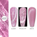 Miniatyrbild 1 av 6: AS 15ml Magnetisk Katt Gel Nagellack Cat Eye Glitter Effekt Semi Permanent 36 Färger Soak Off UV Gel Lack Manikyr Nagelkonst YRM 25