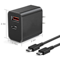 Miniatyrbild 2 av 6: PD 50W Supersnabb Laddare För Samsung Galaxy S22 S23 S20 Ultra A53 A54 8S C Till Kabel Snabbladdning Telefontillbehör EU White