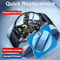 Miniatyrbild 2 av 6: Härdat Glas Film För Huawei Watch GT 4 41mm 46mm Snabb Installation Skärmskydd Full Täckning Huawei GT4 Tillbehör 3 Pcs For GT 4 46mm