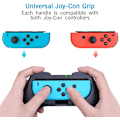 Miniatyrbild 3 av 7: Kompatibel med Nintendo Switch/Switch OLED Joy-Con, 3 i 1 Slitstarkt Game Switch Controller Handle Case Kit Black