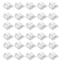 Outdoor String Lights Clips Hooks 30 Pack Clear Light Hooks with 30 Waterproof Adhesive Backings (FMY) Transparent