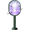Miniatyrbild 1 av 4: Elektrisk Myggdödare Racket, USB Laddningsbar Med Elektriskt LED-Ljus 3-Lagigt Nät Skydd För Inomhus Utomhus (Grön)