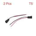 Pikkukuva 1 / 4: 2/3/5/8/10kpl T5 LED-kanta kojelaudan merkkivalon kanta 2-johtoinen polttimon johtosarjan liitin korvaava autoon Red 2Pcs