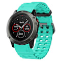 Miniatyrbilde 4 av 5: 26mm Silikonrem for Garmin Fenix 8 51mm/Enduro 3/Instinct 2X Klokkereim med flere hull Style I