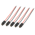 Pikkukuva 2 / 4: 2/3/5/8/10kpl T5 LED-kanta kojelaudan merkkivalon kanta 2-johtoinen polttimon johtosarjan liitin korvaava autoon Red 3Pcs