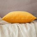 Miniatyrbild 5 av 5: Set med 2 dekorativa sammetskuddfodral soffkuddfodral mjuk bekväm dekoration hem vardagsrum sovrum för soffa 40X40CM gul orange