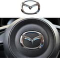 Krom Silver Bilratt Emblem Logobadge för Mazda 3 6 CX-3 CX-5 CX-9