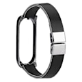 Miniatyrbillede 1 af 4: Læderurrem med urkasse til Xiaomi Mi Band 7/Band 7 NFC Style C