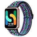 Miniatyrbild 2 av 5: Typ P För Samsung Galaxy Fit3 SM-R390 Elastisk Armband Mönsterdesign Klockarmband (Svart Spänne) Style L