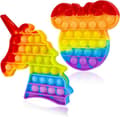 Pack of Pop Bubble Push Fidget, Popits Poppit Popper Poppit