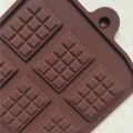 Miniatyrbillede 3 af 5: 4 stk. silikone chokoladeforme, 12 gitre + 24 gitre bræk fra hinanden non-stick belægning slikform bageplade