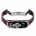 Miniatyrbilde 2 av 4: For Xiaomi Mi Band 7/Band 7 NFC Lærreim med Klokkehus Style E