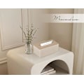 Miniatyrbillede 4 af 5: Servietbeholder Rektangel 9,8 tommer (L) x 5,3 tommer (B) x 5,1 tommer (H) til Kommode Badeværelse Dekoration (Beige)