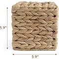 Miniatyrbillede 2 af 5: Servietholder i flettet rattan - firkantet - Boheme-inspireret vævsæskeholder - Servietholder i flettet ansigt til bord og badeværelse (firkant)