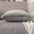 Miniatyrbillede 4 af 5: Sæt med 2 dekorative fløjls pudebetræk Sofa pudebetræk Super glat blød dekoration Hjem Stue Soveværelse til 2 stykker sofa 30X50CM Grå