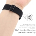 Miniatyrbillede 4 af 5: Type C til Samsung Galaxy Fit3 Urrem Elastisk Nylon Justerbar Smart Urrem Style B