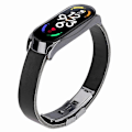 Miniatyrbillede 4 af 4: Læderurrem med urkasse til Xiaomi Mi Band 7/Band 7 NFC Style C