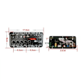 Miniatyrbild 4 av 5: Bluetooth-ljudförstärkare 30-120W subwoofer dubbel mikrofonförstärkarmodul med display för högtalare 12V