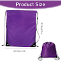 Miniatyrbillede 2 af 5: 2 stk. Lilla snørebåndsrygsække Sports Cinch Sack String Bags Drawstring Gym Bag Draw String Backpack Bulk Swimming String Bags