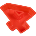 Miniatyrbillede 4 af 5: Kageform Silikone Tal Store Tal 7 Bageform Bage Fødselsdag Jubilæum Fødselsdagskage 20 X 25 Cm (Multi-Way)-4-Rød
