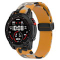 Pikkukuva 3 / 5: Tyyppi H Garmin Fenix 7/Forerunner 965/955/945/935 kellon ranneke musta solki 22mm Camouflage Style C