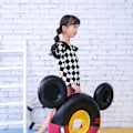 Miniatyrbillede 5 af 5: Tre-dimensionelt tegneserie svømmesæde ring - sort sportsudstyr
