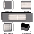 Pikkukuva 4 / 5: (8 kpl) HEPA-suodatin Ecovacs DEEBOT OZMO 920 950 T8 AIVI Max T9 T5 N5 N7 N8+ N8 Pro Plus DX55 -robotti-imurille, robotti-imurin suodatinpaketti