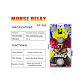 Miniatyrbild 3 av 5: AP-508 Gitarr Effekt 12 Zodiac Series Mouse Delay Gitarrpedal Effekt Delay Mini Pedal Gitarr Effe