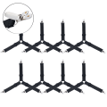 Miniatyrbilde 4 av 5: Sengespenne, 8 stk. justerbare trekant elastiske opphengsstropper Gripper Holder Stropper Klips