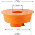 Miniatyrbillede 3 af 5: Afløbstilbagestrømsforebyggelse Silikone Anti-lugt Afløbsfælde Kloakforsegler til Hjem Vaskemaskine Badeværelse Indsæt Afløbsprop (Orange)