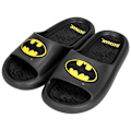 Miniatyrbilde 2 av 3: Batman Logo Herre Cloud Comfort Foam Sandaler Black Size 13-14