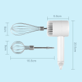 Miniatyrbillede 5 af 5: Trådløs elektrisk håndmixer, 3-trins USB genopladelig håndblender til babymad, bærbar elektrisk piskerisk trådløs-hvid