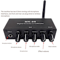 Miniatyrbillede 4 af 5: -88 6,5 mm Mikrofon Reverb Effekt Bluetooth Koaksial Dekoder Stereo Forforstærker Lydforstærker Mikserpult