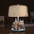 Miniatyrbillede 4 af 4: Castle Resin Lampe Bordlampe Resin Lampe Hjem Soveværelse Værelse Dekoration Fødselsdag Gave
