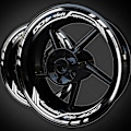 Miniatyrbillede 1 af 4: Til Kawasaki Ninja 400 Hjul Sticker Mærkat Fælg Logo Kit 2022 2023 2021 2020 9