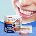 Miniatyrbillede 1 af 5: Silikone resin protesesæt, tandlægeskønhedssæt, forbedrer smilets skønhed, komfortable materialeproteser 2pcs